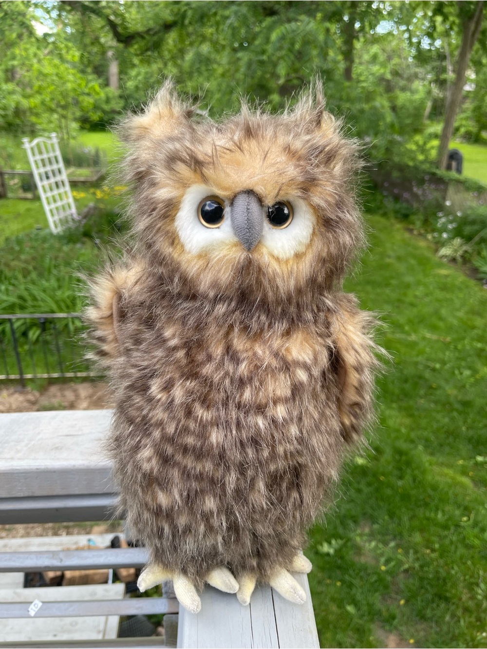 Hansa Stuffed Owl With Swivel Head